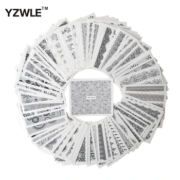 

WUF 67 Sheets New Arrivals DIY Decals Nails Art Water Transfer Printing Stickers For Nails Salon