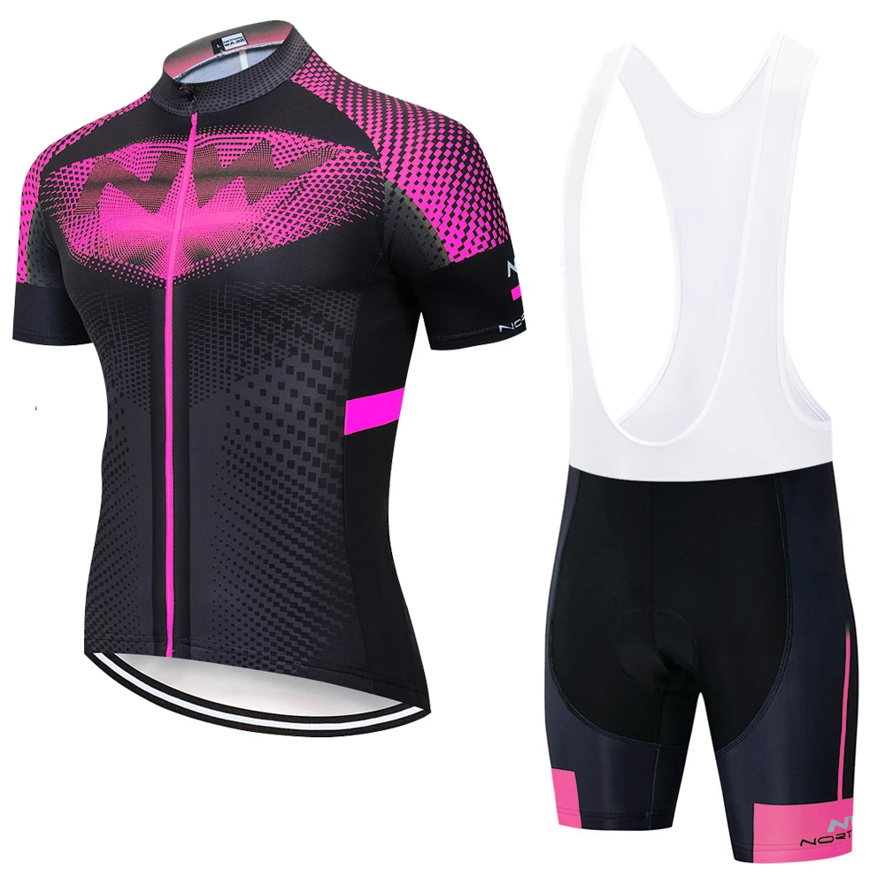 Мужской NW Велоспорт Джерси нагрудник шорты комплект одежды гоночный костюм футболка с коротким рукавом Летний Спортивный дышащий велосипед mtb Джерси - Цвет: 1
