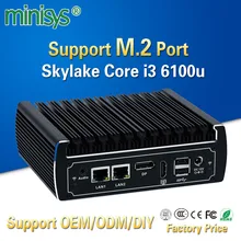 Minisys fanless 4K font b mini b font font b pc b font intel core i3