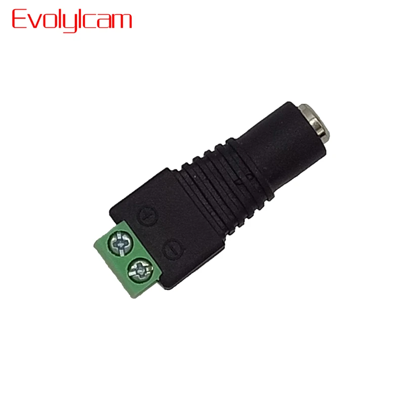 

Evolylcam 20pcs/lot Female DC Plug BNC Connector Power Adapter For CCTV Camera System Jack Accessories Converter 2.1 x 5.5mm