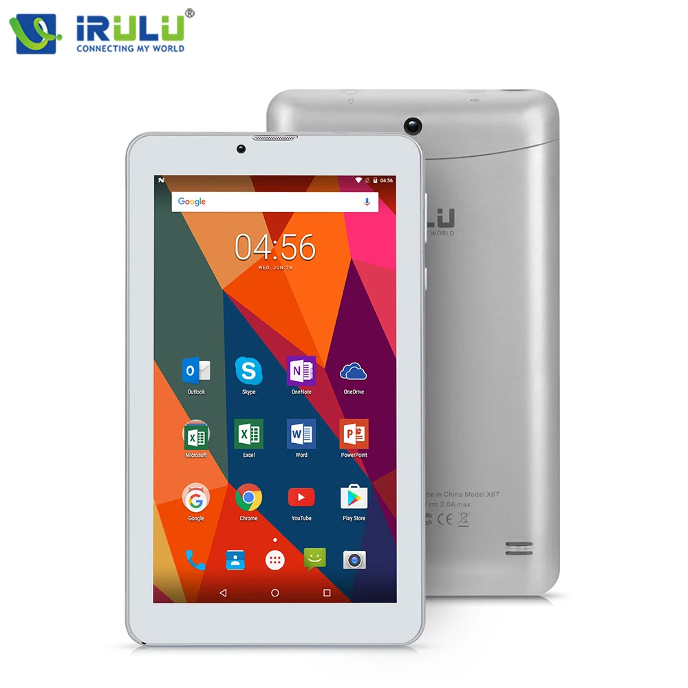 Original iRULU X6 7'' Tablet Quad Core 3G Phablet ROM 16GB Android 7.0