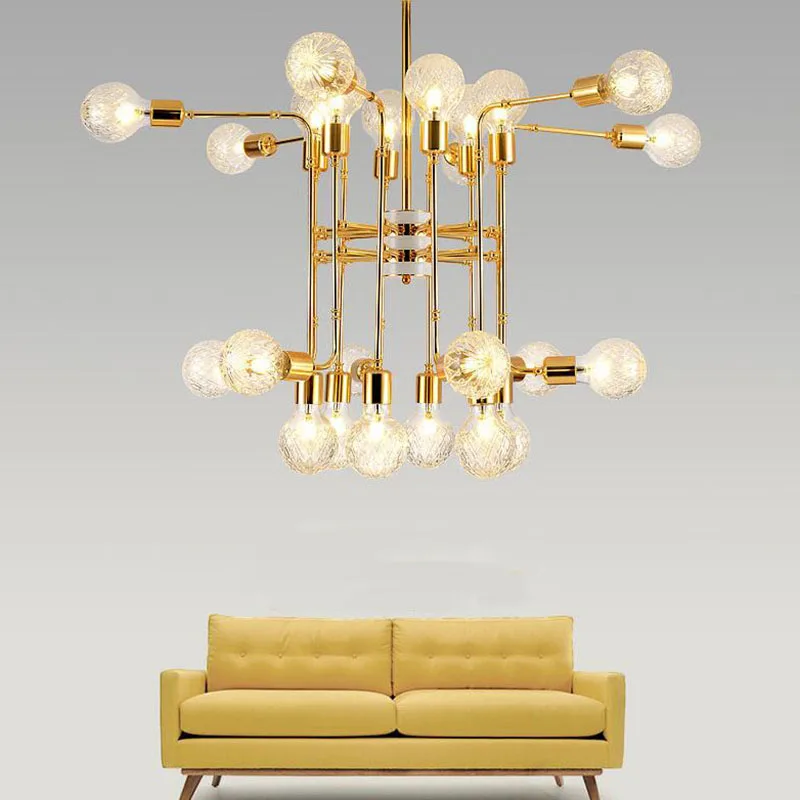 

New golden nordic horn Chandeliers warm living room bedroom delightfull Chandeliers personality restaurants led lamp