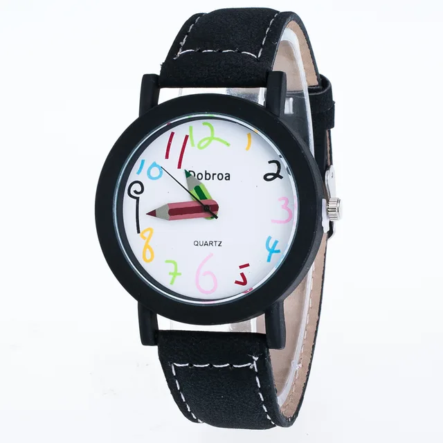 MINHIN New School Quartz Watches Fashion Casual Women Children Leather Watch Pen MINHIN New School Quartz Watches Fashion Casual Women Children Leather Watch Pen