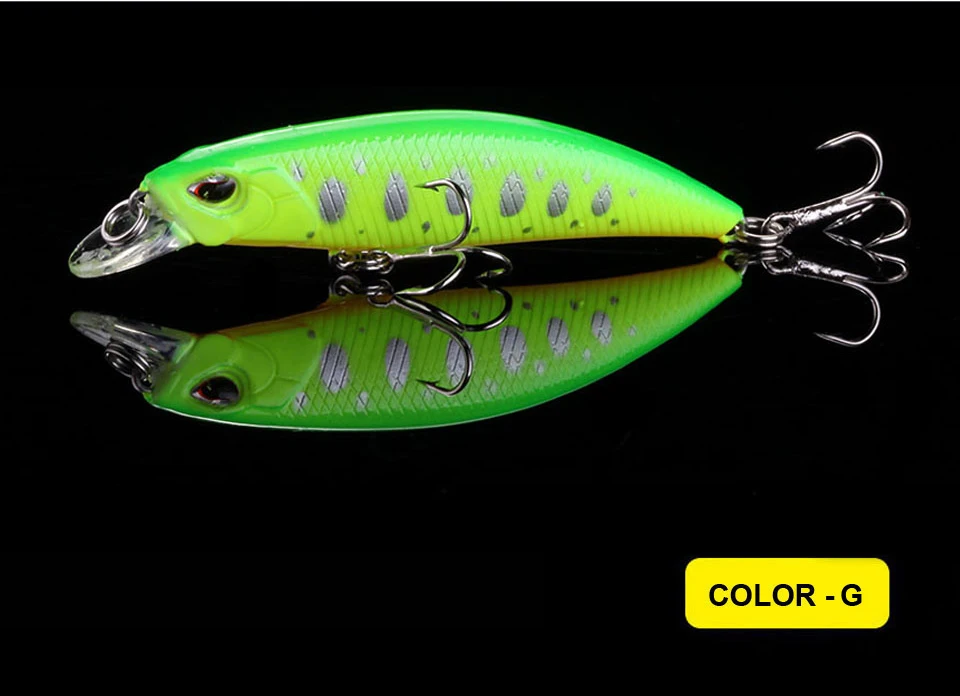 WALK FISH Minnow рыболовная приманка 65 мм 4,4 г 3D воблер с глазами воблеры искусственная пластиковая жесткая приманка Рыболовная Снасть