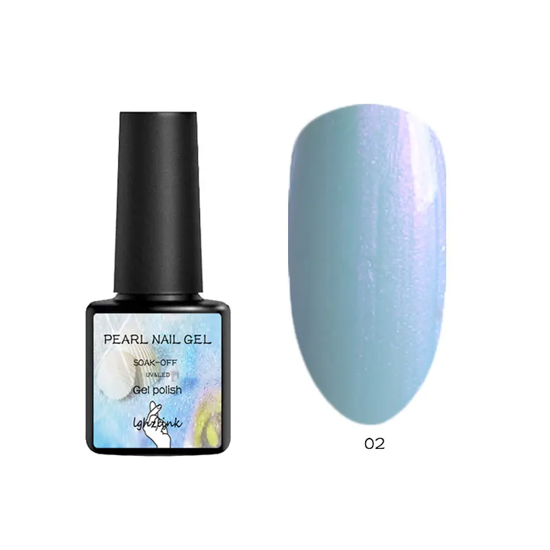 

Lghzlink8ml UV Led Pearl Gel Nail Polish Shining Color Gel Lak Gelpolish Semi Permanent Gel Varnish Flower Nail Sticker Nail Art