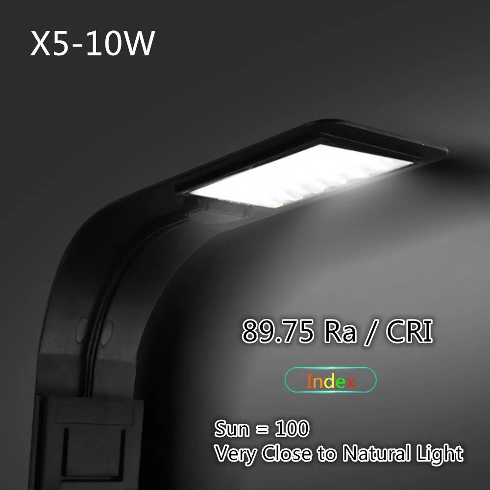

Top Slim LED Aquarium Lighting Fresh plants Grow Light 10W Aquatic Plant Lighting Waterproof Clip-on Lamp For Fish Nano Tanks