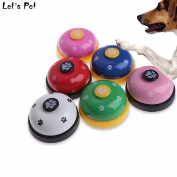 

1PC Diameter 7.2CM Pet Training Bell Dogs Footprint Puppy Cats Dinner Feeding Door Ring Interactive