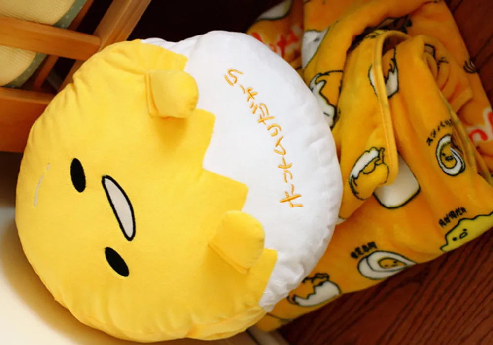 30-140 см Gudetama ленивое яйцо плюшевая подушка ручная грелка фаршированное яйцо Jun яичный желток игрушка брат кукла милая мягкая подушка одеяло подушка