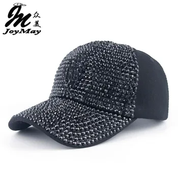 

2016 New Wholesale Retail JoyMay Hat Cap Fashion Leisure Rhinestones Bling Cotton CAPS Baseball Cap B288