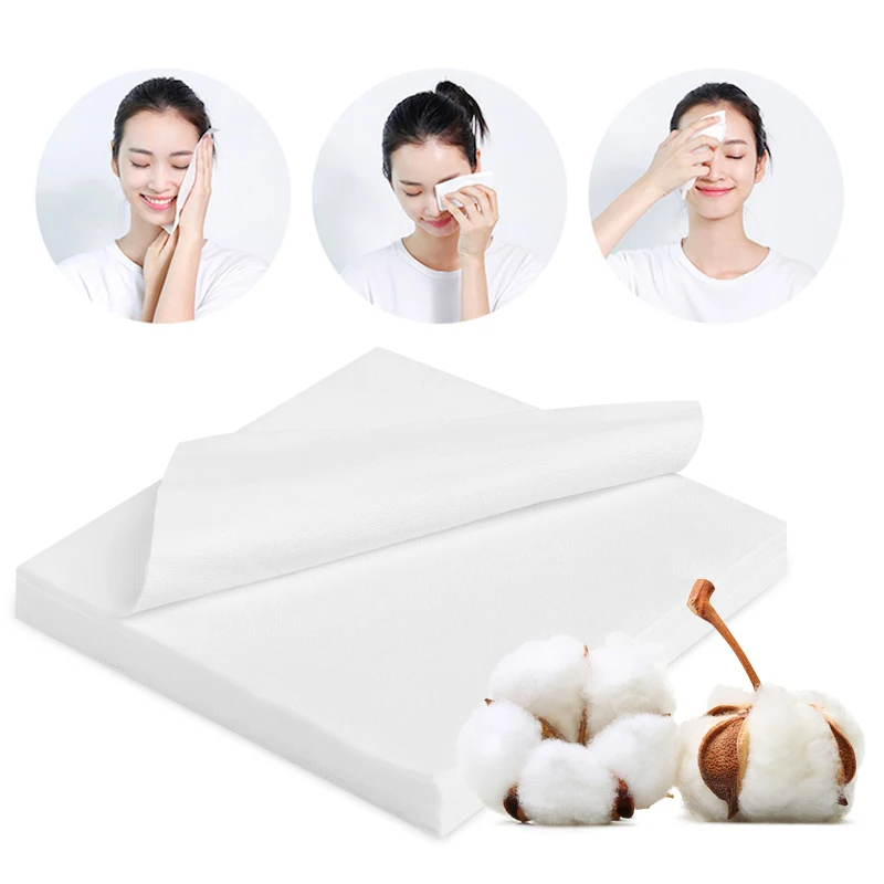 Cosmetic Puff 100% Cotton Facial Cleansing Disposable Towel Makeup Remover Beauty Skin Care Tools Dry & Wet Facial Hygiene