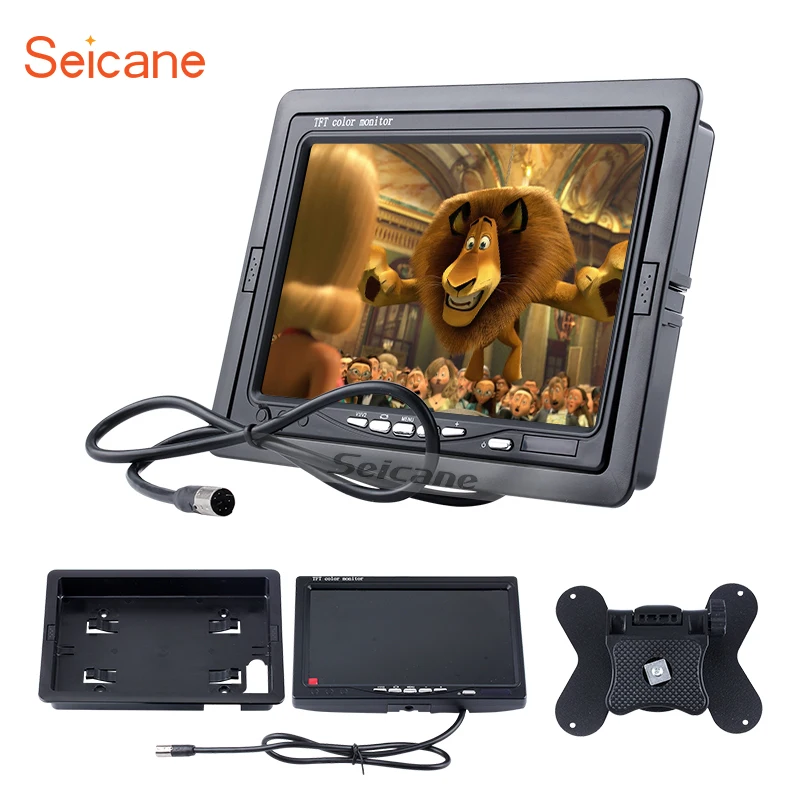 Seicane 1024*600 TFT LCD Универсальный 7 дюймовый автомобильный монитор парковки резервная