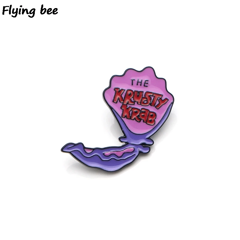 

Flyingbee Fashion Brooch Enamel Pin For Clothes Backpack badge Personality Hat Pin Creative Pins X0175