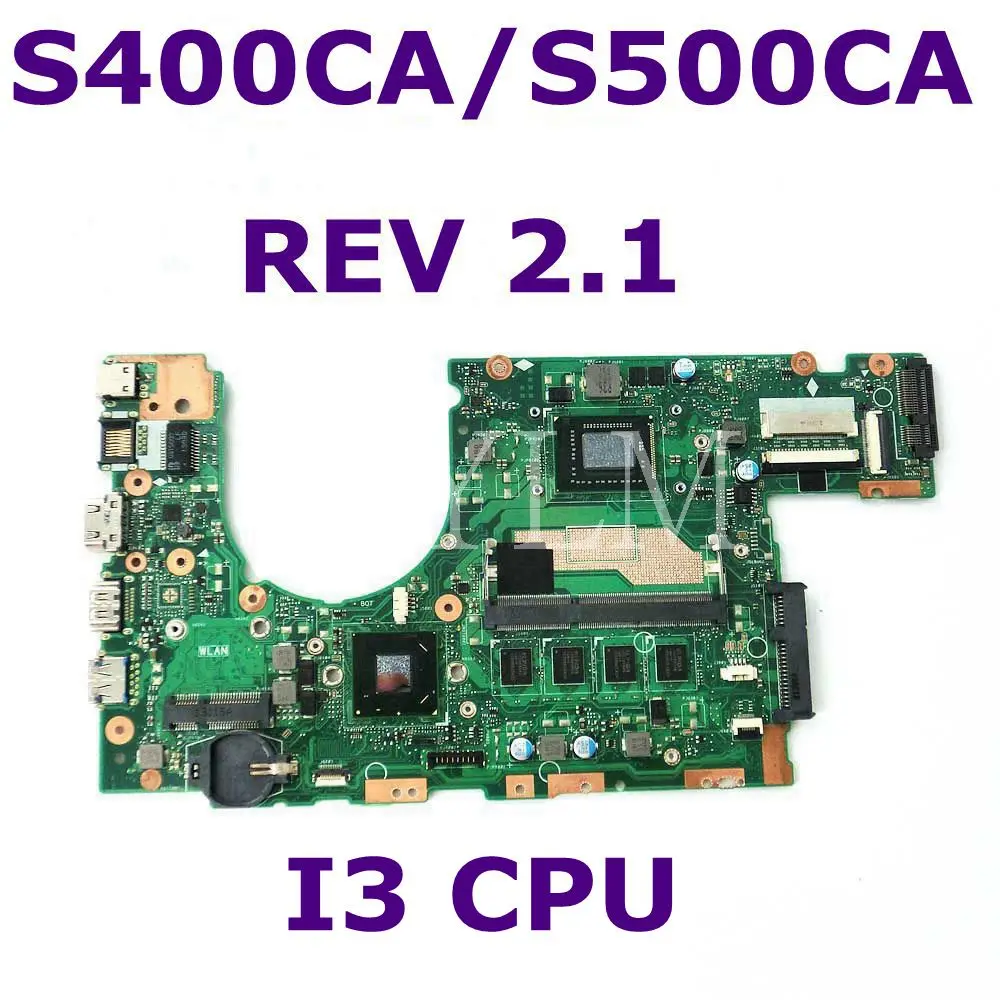 For ASUS S400 S400CA S500CA Laptop motherboard S400CA mainboard REV 2.1