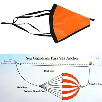 

Mounchain 24inch Drogue Sea Anchor Marine Kayak Drift Sea Anchor Trolling Drift Sock Sea Brake Fishing Rowing Boat Yacht