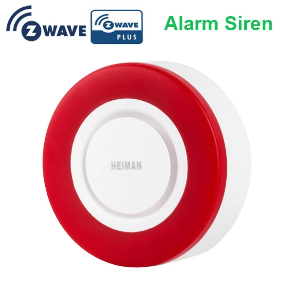 EU Europe 868.42mhz z-wave alarm flash siren 85db red flash light z-wave alarm strobe siren