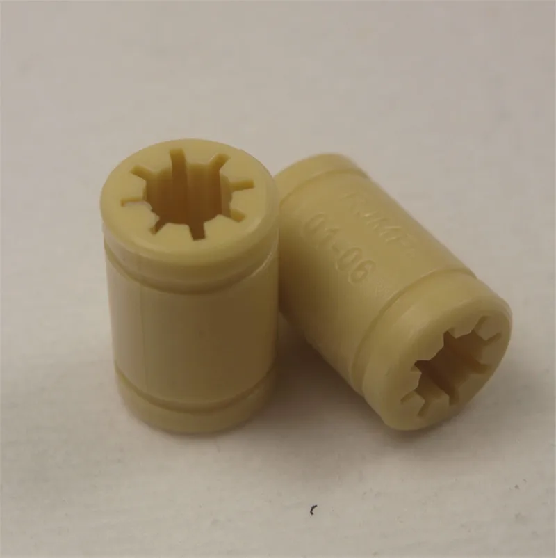 

SWMAKER 10pcs*RJMP-01-06 Solid Polymer LM6UU Bearing - 6mm shaft RJMP-01-06 Solid Plastic Bearing 6 mm ID for Reprap CNC parts