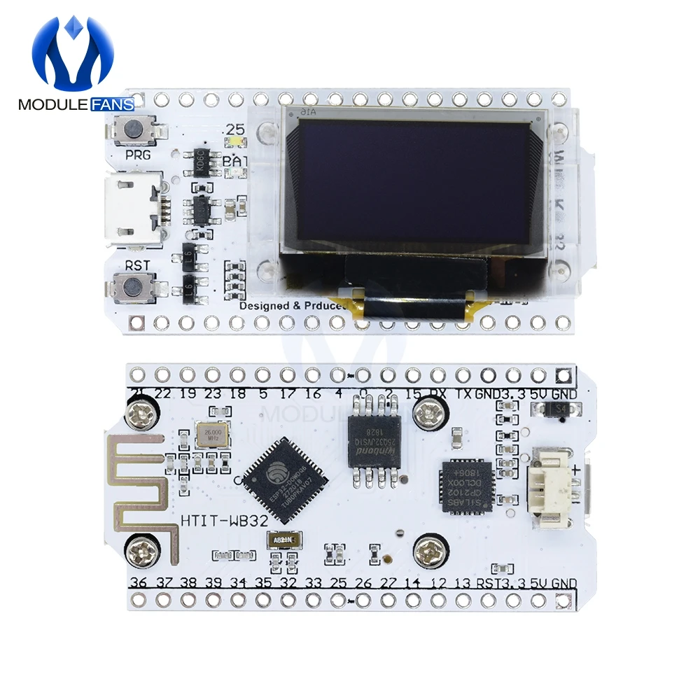 ESP32 0,96 дюймовый синий OLED цифровой дисплей Bluetooth wifi комплект 32 модуля CP2102 интернет-макетная плата для Arduino