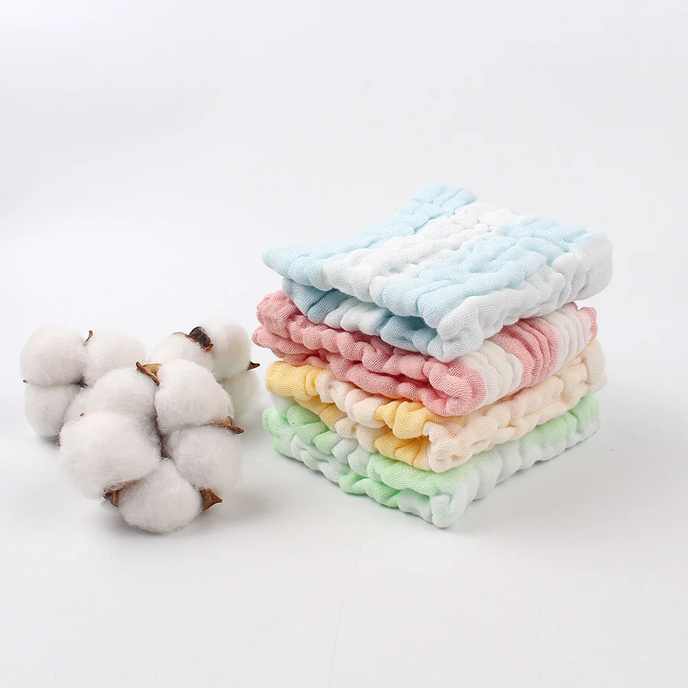 4 PCSLot Multifunction Baby Bath Towels 100% Cotton Gauze Towel For Newborn Baby Handkerchiefs Feeding Saliva Baby Care   (4)