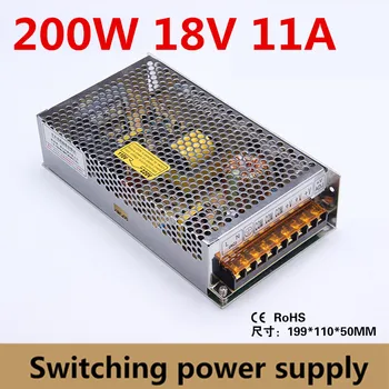 

200W Switching power supply output 18V 11A ac 110-220V to DC tranformer CE high quality (S-200-18)