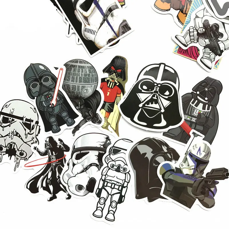 

25 PCS Star Wars Scrapbook Decoration Waterproof Sticker for Luggage Bicycle Computer Notebook Waterproof Stickers for Handbook