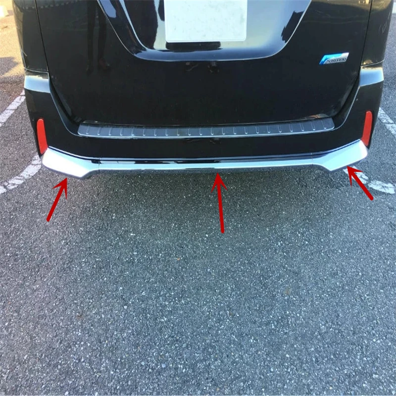  WELKINRY car auto cover for NISSAN SERENA C27 2016 2017 2018 ABS chrome rear tail bumper protector 