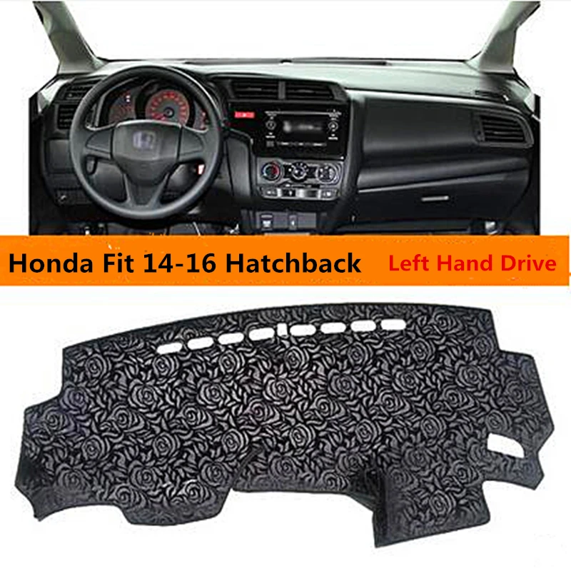 left hand dirve car dashboard cover mat pad for Honda Fit 14 16