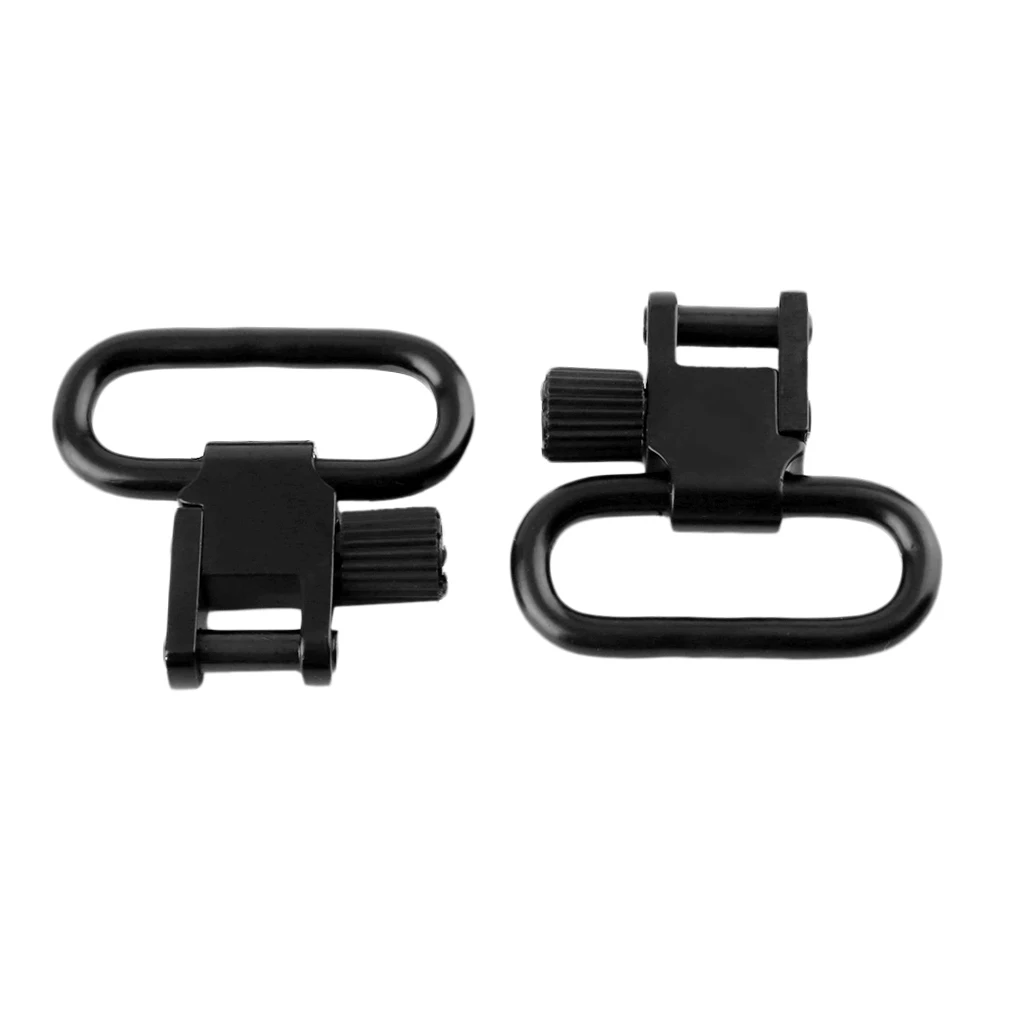 2Pcs 1 Inch Military Quick Detachable Black Super Sling Swivel Mount