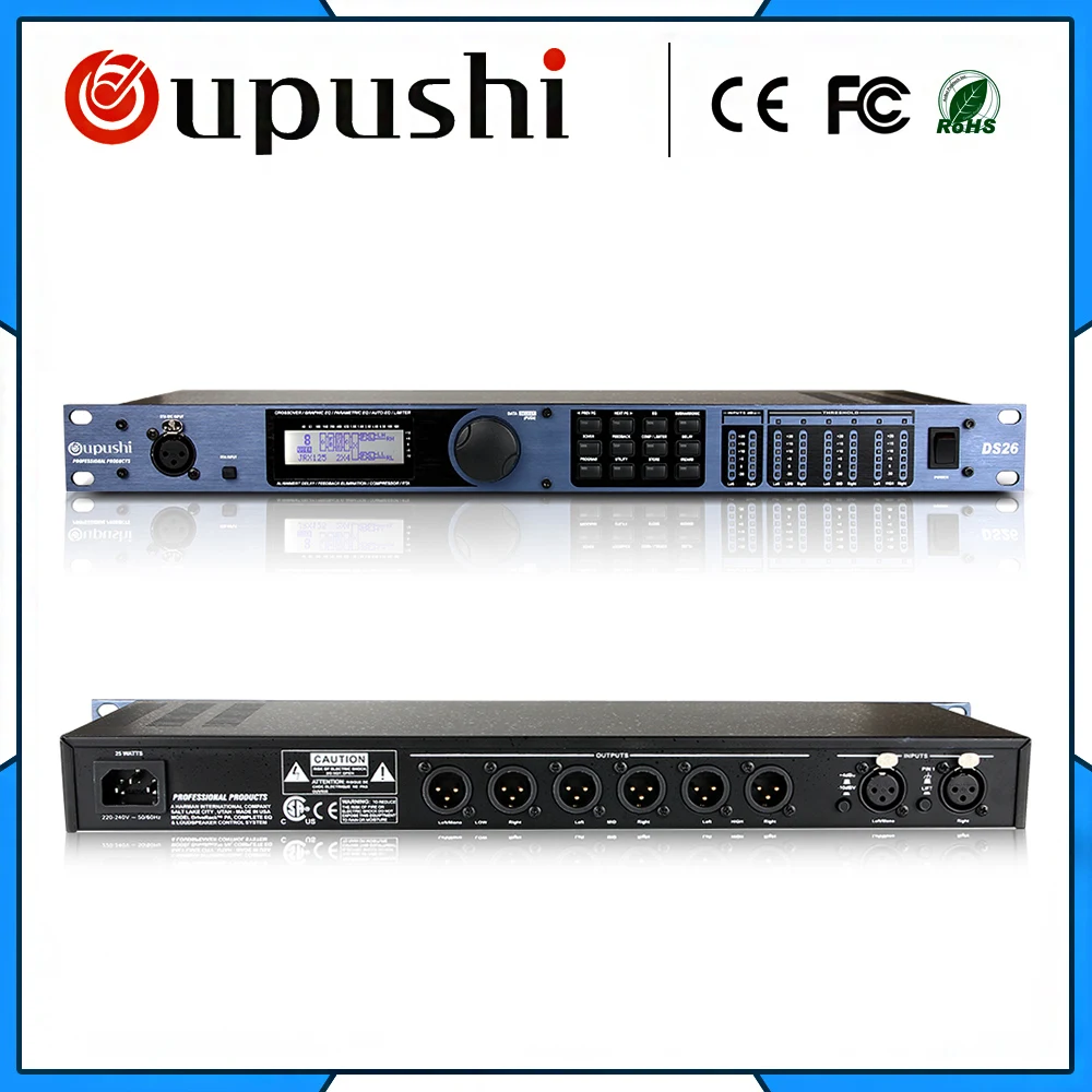 Crossover de audio digital estéreo para compras en línea, 3 vías