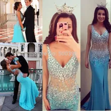 Sexy prom dress 2017 durchsichtig taille ein line abend kleider mit Hot Split vestidos de fiesta Bodenlangen Formale kleider