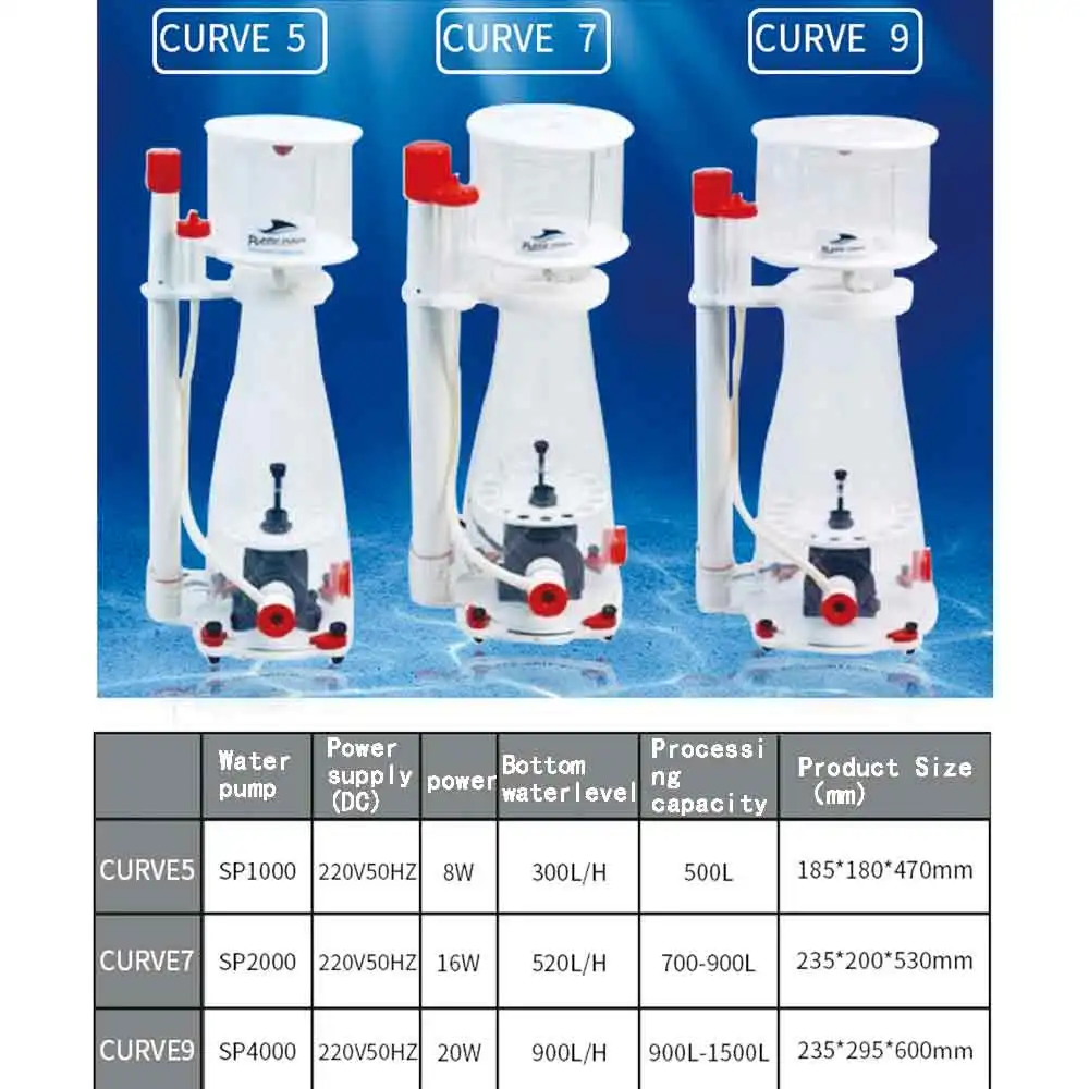 Скиммер Bubble Magus Curve аквариум Внутренний отделитель белка отстойник насос морской риф иглы колеса Вентури насос