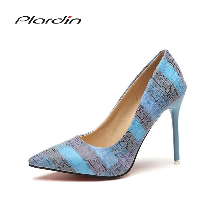 

Plardin Shoes Woman Pumps Cross-tied Ankle Strap Wedding Party Shoes Platform Fashion Women Shoes High Heels Suede Ladies Shoes