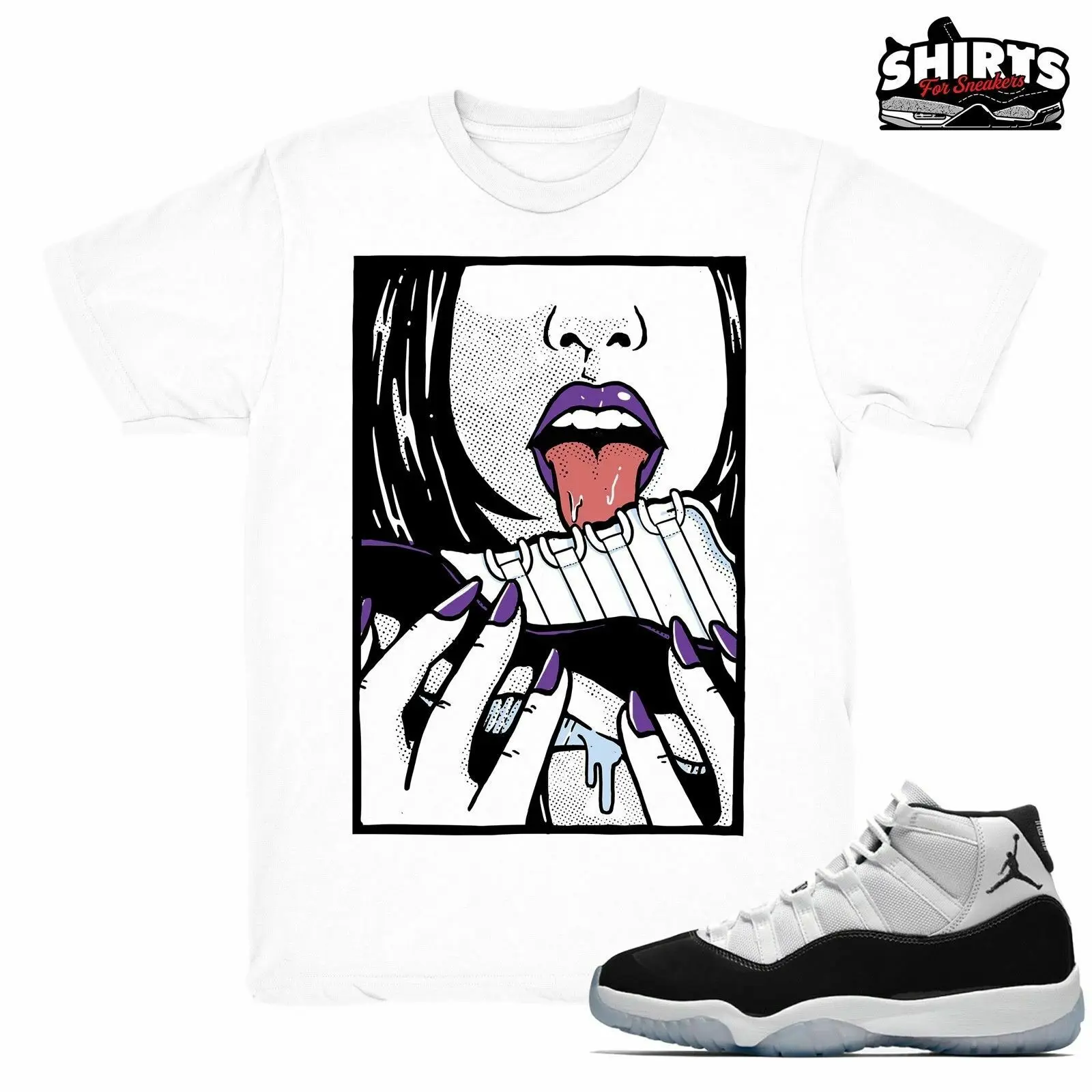 

Concord 11 Shirts | She Likes Em - Jordan 11 Concord 2018 / Sneaker Tee Shirt