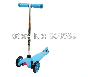 

free shipping children's scooter user age 2-5 years old 3 wheels blue pink