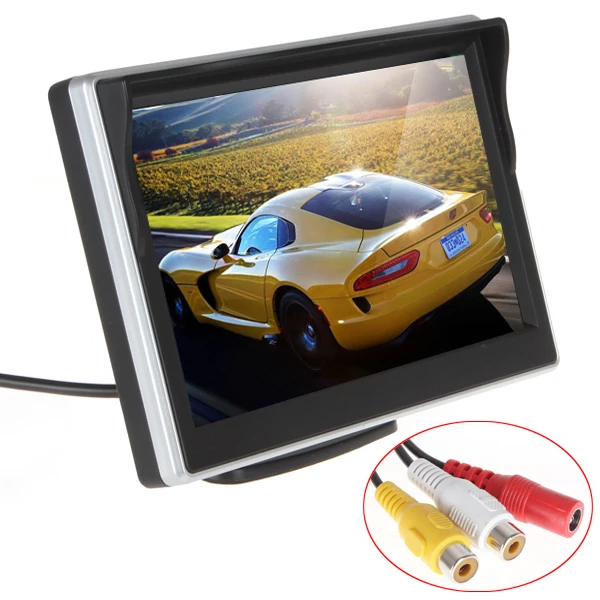

5 Inch TFT LCD Digital Car Rear View Monitor LCD Display for VCD DVD GPS Camera with Front Diaphragm