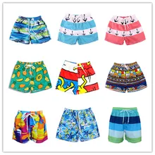 Быстросохнущие шорты для мальчиков пляжные шорты в повседневном стиле с рисунком для подростков детские брюки для плавания хлопковые шорты для мальчиков 7074