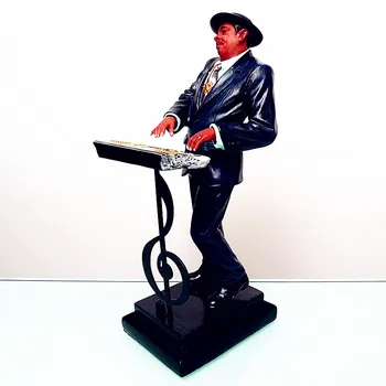 

Electronic Keyboard Sculpt Bust Famous Music Figure Statue Colophony Crafts Home Decor Jazz Synthesizer Musician Souvenir L2730