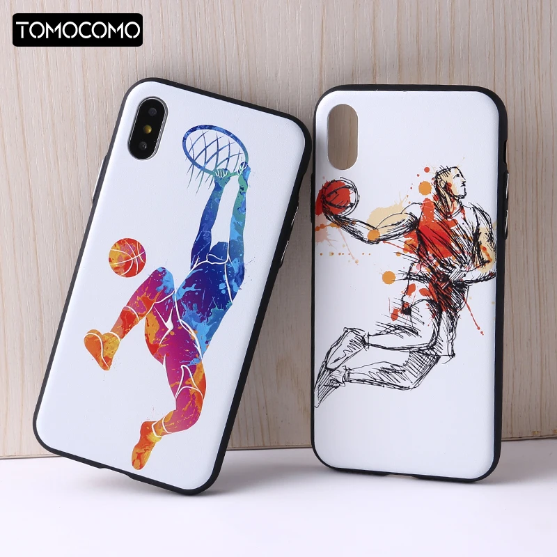 Sport Basketball Phone Case for Iphone 6 Cases Hard Back Cover for Iphone 8 7 Plus X XS Max 5