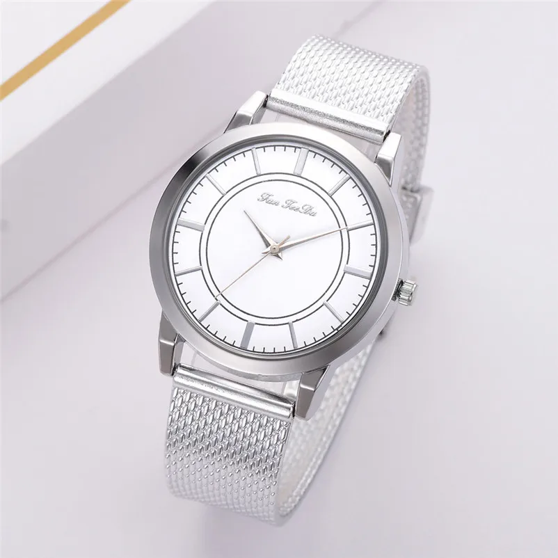 Excellent Quality women watches bracelet watch ladies Stainless Steel Mesh buckle Analog Quartz Watch clock Montre femme Y19 (1)