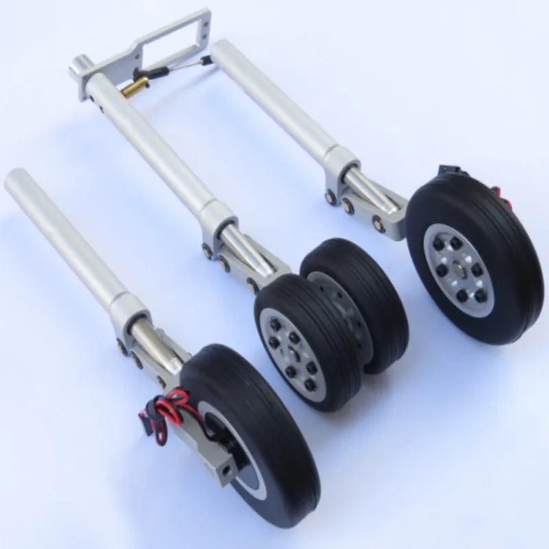 

For fixed-wing aircraft models Metal Landing gear set 12mm scale landing gear set traction wheel brake retracting landing gear s