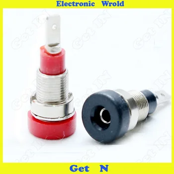 

20pcs 2mm Banana Jack Socket Plug 2mm Panel Pure Copper Insulation Terminals Female Hole H-3001