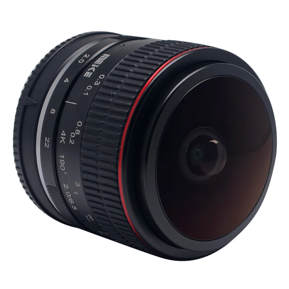 MEIKE MK-6.5mm F2.0 типа «рыбий глаз» ручные линзы объектива Цифрового Фотоаппарата Canon EF-M EOS M M2 M10 M3 M5 M6 M50 M100 Камера с APS-C