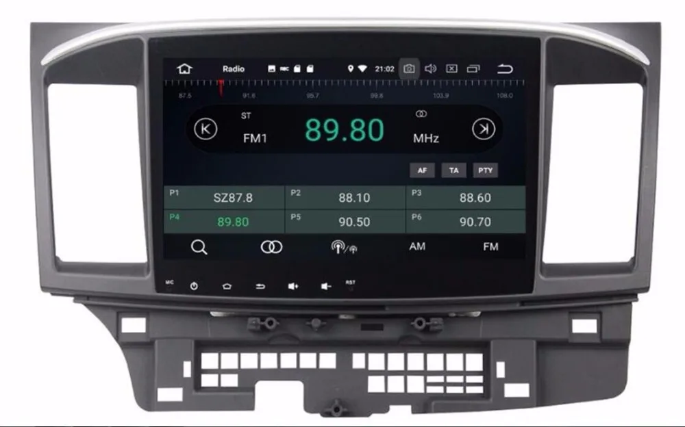 Excellent 4G LTE Android 8.0 10.2 inch IPS! For For Mitsubishi Lancer 2007-2013 -2015 2 din Octa 8 core 32G CAR DVD player GPS Radio NAVI 1