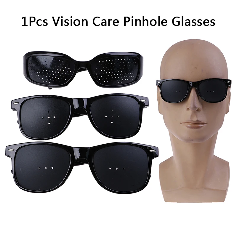 

3Styles Pinhole Glasses Unisex Vision Care Pin Hole Eyeglasses Eye Exercise Eyesight Improve Plastic Natural Healing Cheap