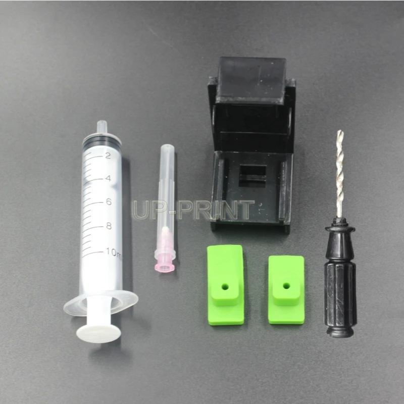 

UP 5sets Absorption Clamp Pumping refill tool kits compatible for HP 21,22 60 61 56 57 901 121 300 PG40 50 830 for Lexmark 26 16