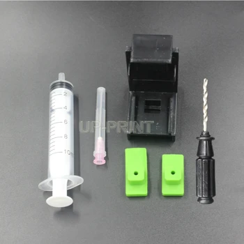 

UP 5sets Absorption Clamp Pumping refill tool kits compatible for HP 21,22 60 61 56 57 901 121 300 PG40 50 830 for Lexmark 26 16