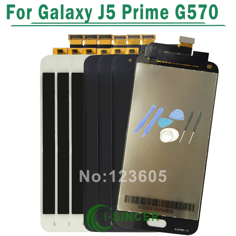 For Samsung Galaxy J5 Prime G570 LCD Display Touch Screen Digitizer Assembly Replacement Tools Free Shipping