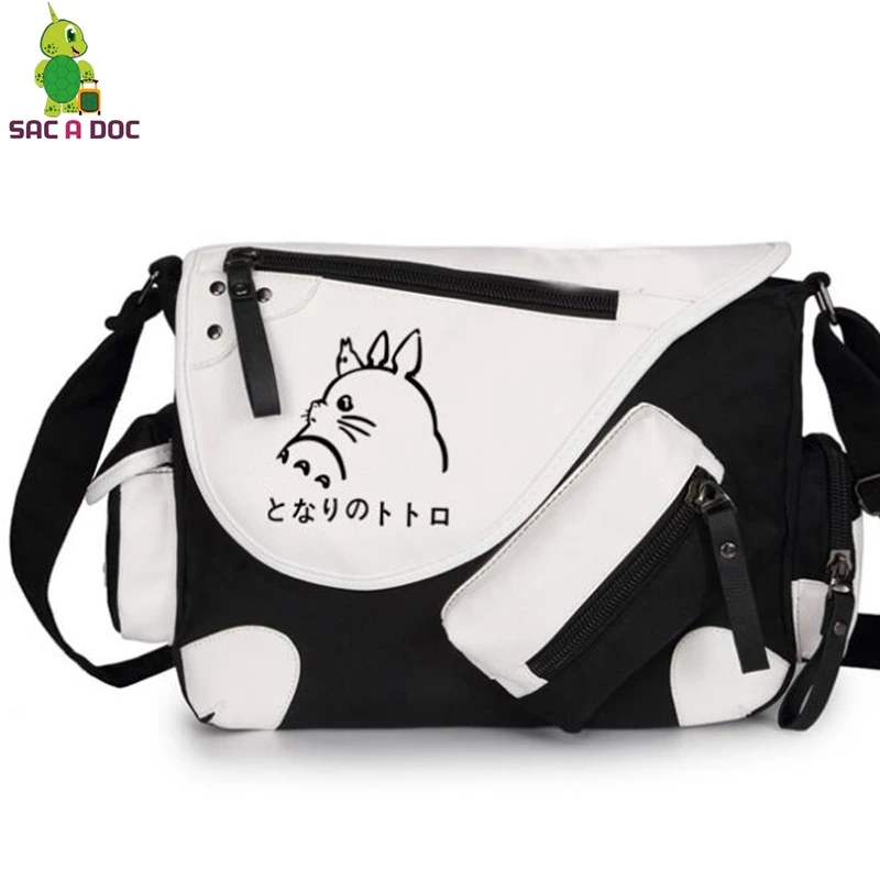 

Ghibli My Neighbor Totoro Messenger Bags Cartoon Character Crossbody Bag Boys Girls School Shoulder Bags Women Men Travel Bags