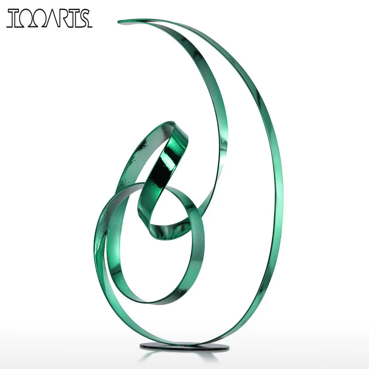 Beste Tooarts Lint Metalen Sculptuur Moderne Sculptuur Abstracte Vrijstaande Sculptuur Indoor Outdoor Sculptuur voor Home Decor Ambachten