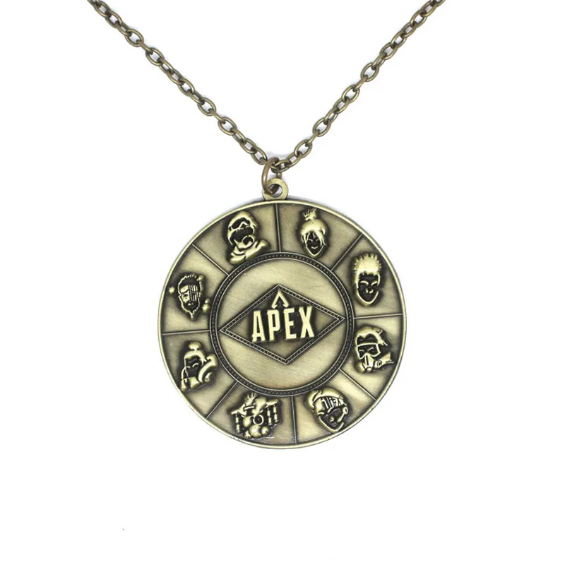 

New Game Apex Legends necklace pendants logo dog tag Gift Souvenirs for Boys Car Key Holder keyring fashion jewelry necklaces