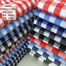 Тканевая клетчатая скатерть, окрашенная хлопком, английская Большая маленькая клетчатая ткань для платья, пояс 1 м